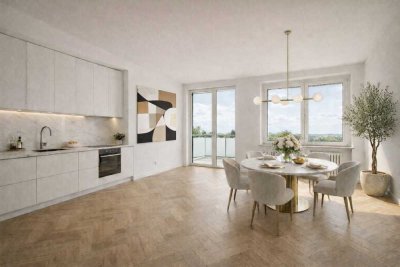 Wenn Träume wahr werden! Große 2,5-Zimmer-Wohnung mit Sonnenbalkon zum Wohlfühlen, neue Böden & Bad!