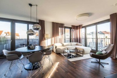 Bezugsfreie, stilvolle 3-Zimmer-Neubauwohnung (2017) mit EBK & TG-Stellplatz im Bayerischen Viertel