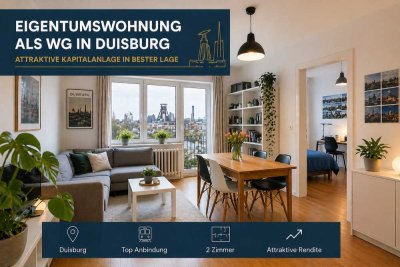 Provisionsfrei / Kapitalanlage in Duisburg – Sofort Cashflow + massive Steuervorteile nutzen
