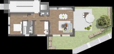 Großzügige 3-Zimmer-Neubauwohnung mit Garten in ruhiger Toplage