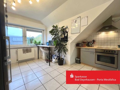 Vermietete 2- Zimmer- Dachgeschosswohnung mit Süd- Balkon und Garage