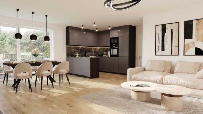 Moderne 3 Zimmer-Wohnung im Erdgeschoss mit eigenem Garten