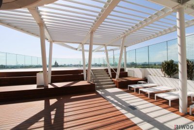 DANUBE PENTHOUSE mit XXL Freifläche Richtung Innenstadt ** 4 Zimmer &amp; 3 Bäder