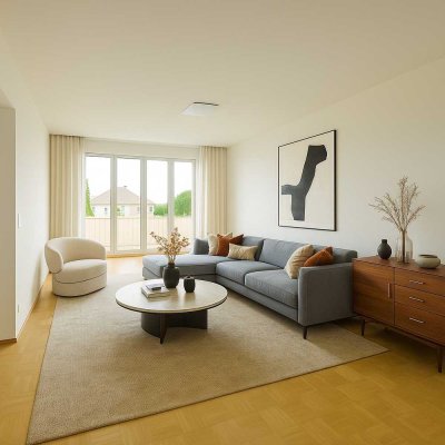 Helle 3-Zimmer-Wohnung mit Einbauküche und Aussicht in ruhiger Lage