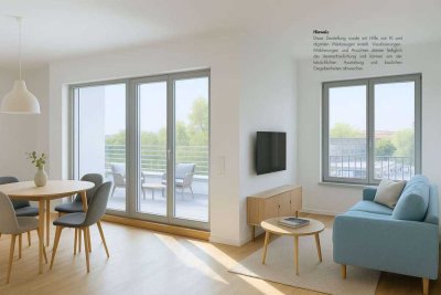 Sofort einziehen: 2-Zimmer-DG mit 2 großen Terrassen