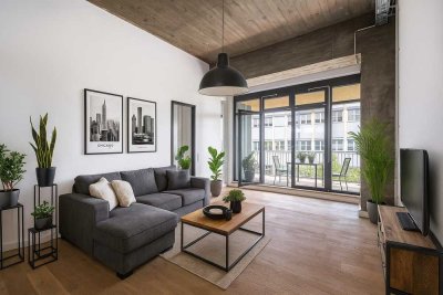 Exklusives Loft-Feeling im Erstbezug auf zwei Zimmern – urban, offen, individuell.