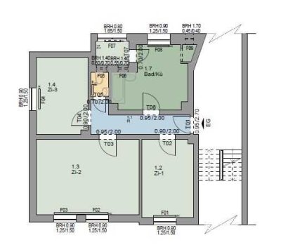 Schöne 3-Zimmer-Wohnung in Flensburg, Swinemünder Str. 10 EG links