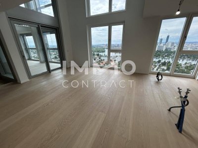 Exklusive Penthouse Wohnung auf 2 Etagen mit atemberaubenden Ausblick auf die Donau und die Innenstadt!