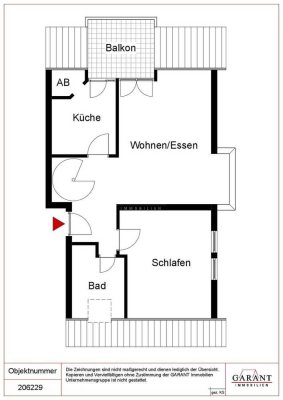 2 1/2 Zimmer-Wohnung im Maisonette-Stil mit Garage und Balkon