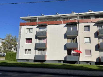 sehr zentrale 2-Zimmer-DG-Wohnung mit 270° Balkonausblick in Rastatt