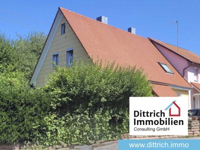 Charmante Haushälfte mit Garten und solider Bausubstanz in Feldrennach