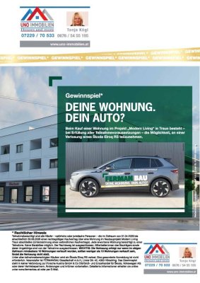 Jetzt Wohnung sichern &amp; Traumauto gewinnen! Modern LIving Traun Top 5 und 13