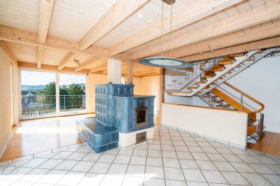 Doppelhaushälfte mit Option für ein Büro, Studio oder kleine Praxis - idyllische Lage mit Weitblick