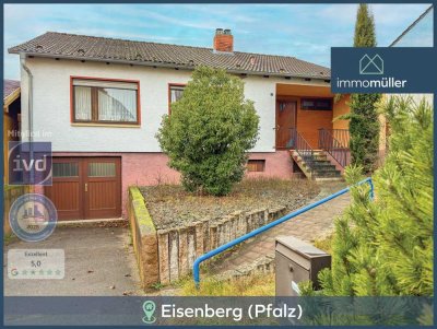 „Platz für Ihre Wohnträume“ – Bungalow mit Garten und Ausbaupotenzial in Eisenberg (Pfalz)