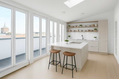 Luxuriöses 5-Zimmer-Penthouse mit Dachterrasse im Herzen des Kollwitzkiezes