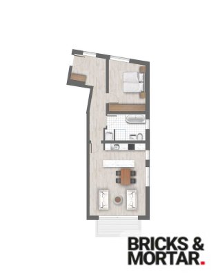 Zwei-Zimmer Wohnung im 1.OG mit Balkon