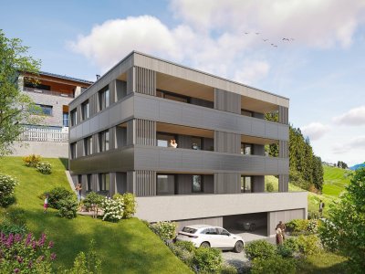 Residenz Rutholz – Exklusives Wohnen mit Weitblick in A-6934 Sulzberg Privates Wohnen auf höchstem Niveau – nur 3 Einheiten