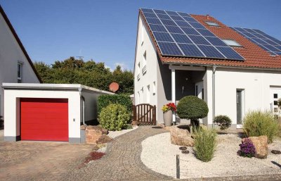 Otterbach - Energieeffiziente, moderne Doppelhaushälfte m. schönem Grundstück, PV-Anlage und Garage