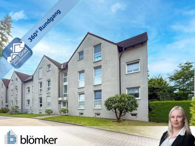 Blömker! Attraktive Eigentumswohnung mit großem Balkon und Garage wartet auf Sie!