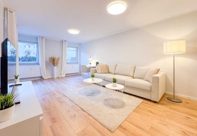 Neu sanierte & möblierte 2-Raumwohnung * Souterrain * Terrasse * EBK * Bad m. Wanne * ASR * SP * TOP