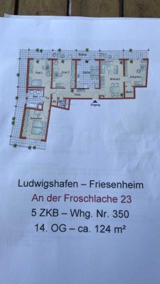 5-Zimmer Wohnung mit Balkon im 14. OG in Friesenheim