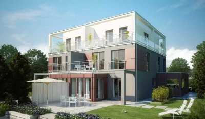 Reiheneckhaus auf 4 Etagen im Neubaugebiet Bezugsfertig geplant und mit Keller.