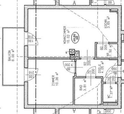 Geförderte Wohnung mit Balkon