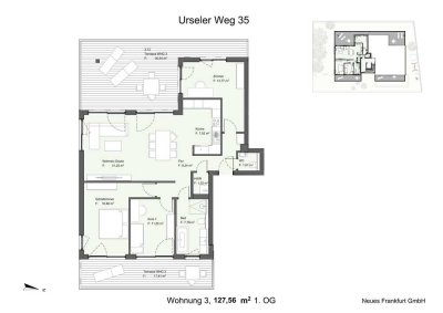 NIEDER ESCHBACHER TERRASSEN – großzügig wohnen, weit blicken, grün leben. - Wohnung 3