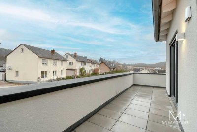 Neubau-Penthousewohung mit Aufzug, Fußbodenheizung, Einbauküche,Dachterrasse, elektr. Rollläden...