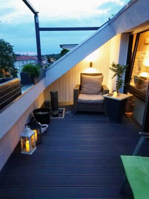 Gemütliche 2-Raum-DG-Wohnung mit SW-Loggia und EBK in Remshalden