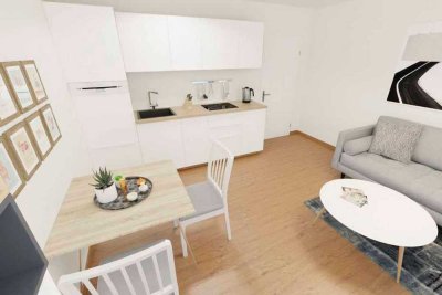 Erstbezug nach kompletter Sanierung: Moderne 2-Zi. EG-Wohnung in zentraler Lage von Freiberg