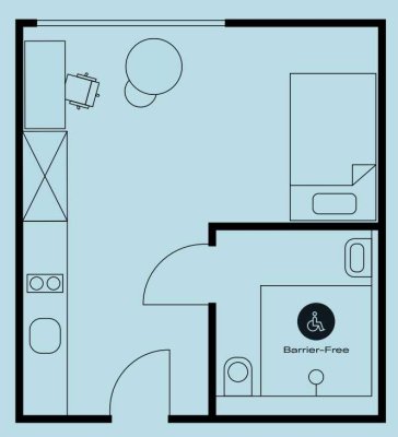 1-Zimmer Wohnung im 1. OG in The FIZZ, Hannover Nordstadt