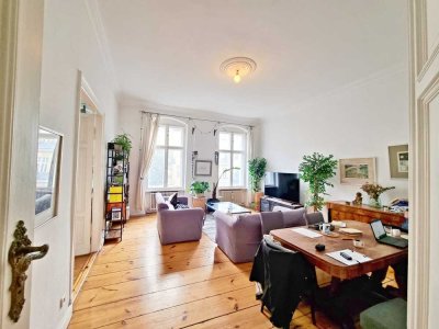 Vermietete 3-Zimmer-Altbau-Wohnung im Vorderhaus mit Balkon & Dielen in Berlin-Mitte, OT Alt-Moabit