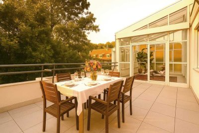 Exklusive Penthousewohnung mit Wintergarten und traumhafter Aussicht in Baden-Baden