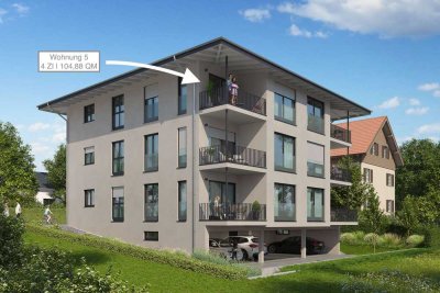 Exklusive 4-Zimmer-Neubauwohnung in Lenzfried – Wohnen mit hoher Lebensqualität bei Kempten