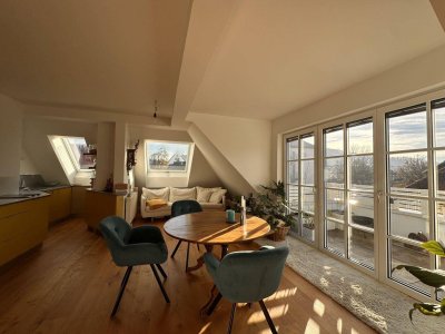 Stylische 2-Zimmer-Wohnung mit Dachterrasse