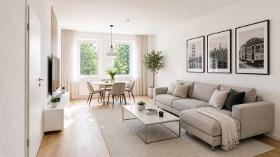 Modernisierte 2-Zimmer-Wohnung mit EBK & Stellplatz in grüner Lage von Grafenberg