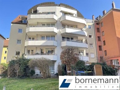 Beliebte Nordstadtlage Maxfeld! Vermietete 2-Zi.-ETW mit SW-Balkon + TG-Duplexparker!