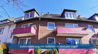 Balkonwohnung mit Stellplatz in zentraler Lage!