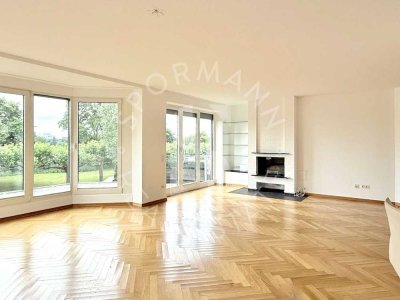 Ein Traum am Rhein: Lichtdurchflutete 3-Zimmer-Wohnung - zwei Balkone, Kamin, Stellplatz möglich