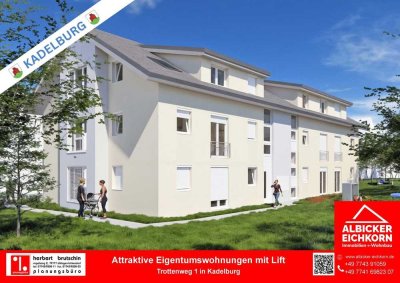 3 Zi. OG mit Balkon ca. 64m² - Wohnung 8 - Trottenweg 1, 79790 Kadelburg