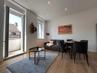 Exklusiv möbliert im Kunibertsviertel: hochwertiges City-Apartment nahe Dom und Rhein