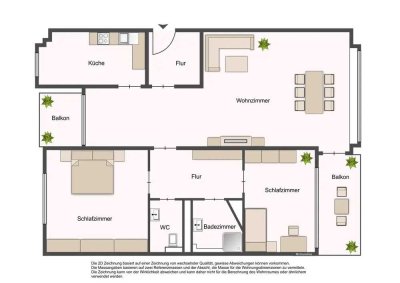 Charmante 3-Zimmer-Wohnung mit optimalem Grundriss