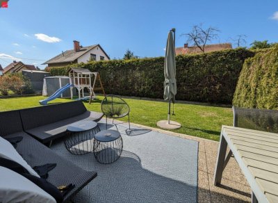 Sonnige Gartenoase für die ganze Familie in traumhafter Ruhelage!