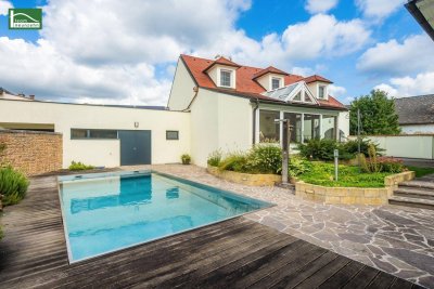 Tolles Stadthaus mit Niro-Pool &amp; großzügigem Wellnessbereich ... alles neuwertig &amp; am neuesten Stand der Technik! (zusätzliches Büro/Lager mit ca. 120m²)