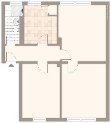 kleine 3-Zimmer-Wohnung Mönchengladbach Mülfort  zu vermieten
