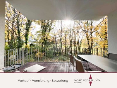 Einmalige Fernsicht! Architektonisch anspruchsvolle 3-Zimmer-Wohnung. Lift. Tiefgarage.