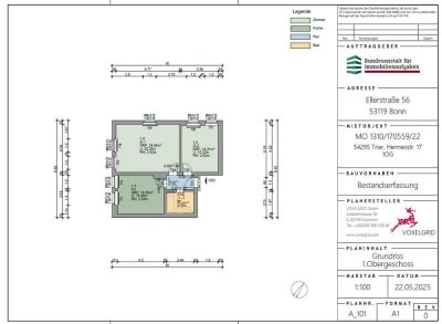 Sanierte 2-Zimmer-Wohnung, Hermesstr. 17, Trier, 1. OG