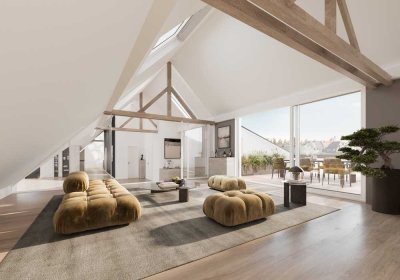 Mehr als ein Penthouse – eine private Residenz über den Dächern Münchens in Schwabing