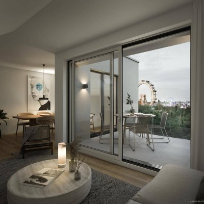 Traumhaftes Wohnen beim Grünen Prater| 4-ZI mit Terrasse und Loggia - JOSEPHINE -